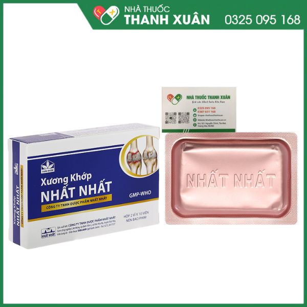 Xương Khớp Nhất Nhất trị các chứng đau lưng, đau cột sống, đau thần kinh tọa